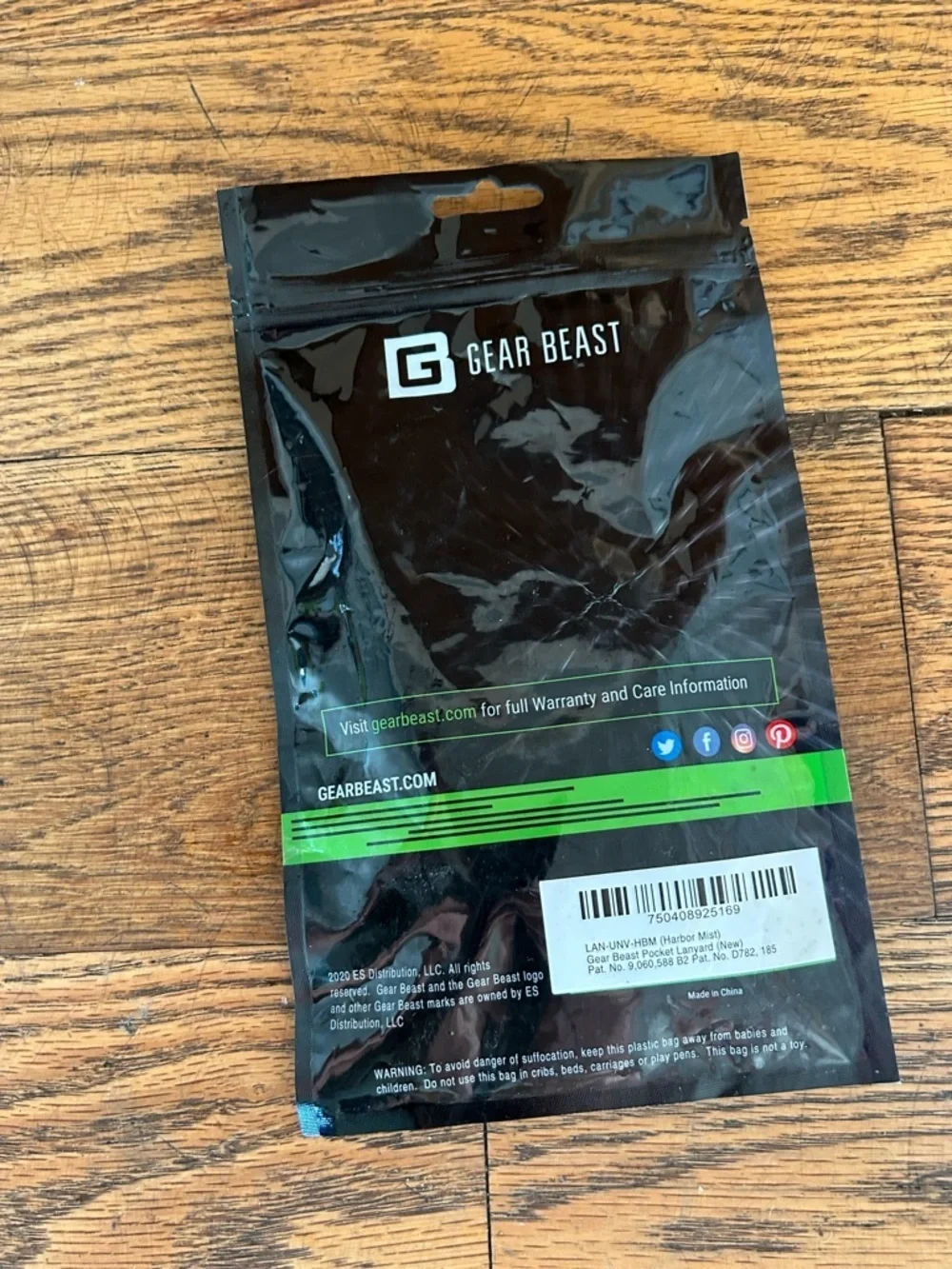 Gear Beast Universal Cell Phone Lanyard - Silicone Cell Phone Holder Gray